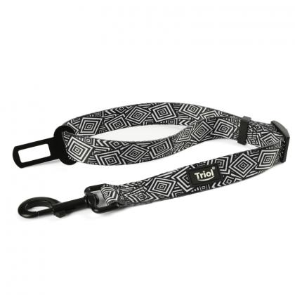 Ремень безопасности нейлоновый для собак "Геометрия", 70см-2