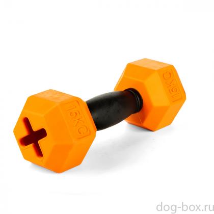 Игрушка для собак из резины Гантель, 14см, серия STRONG-0