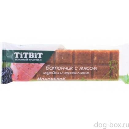 Батончик с мясом индейки и черносливом для собак-0