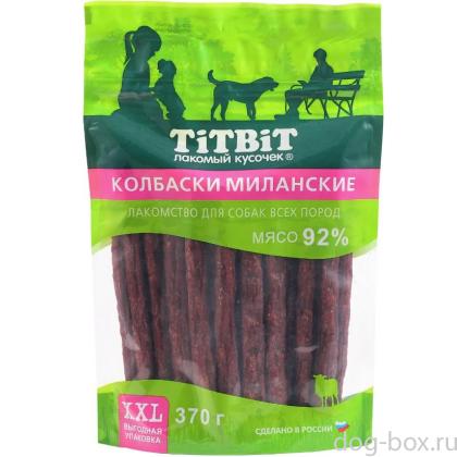 Выгодная упаковка XXL, Колбаски Миланские для собак всех пород-0