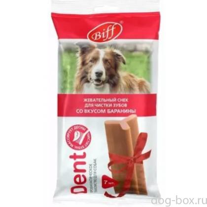 Жевательный снек DENT со вкусом баранины для собак крупных пород, 270г-0