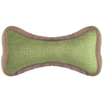 Игрушка-аппорт для собак  "Кость", из  брезента  (100% хлопок, набивка), 24 см-1