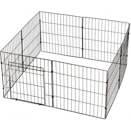 Вольер для животных СТАНДАРТ 8 секций 35*35см, складной-разборный, черный-1