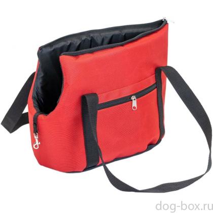 Сумка-переноска CITY №1 (Йоркшир, Чихуахуа), 40*19*26см, красная-0