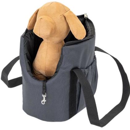 Сумка-переноска CITY №1 (Йоркшир, Чихуахуа), 40*19*26см, серая-1