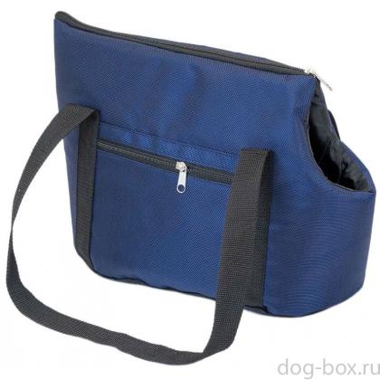 Сумка-переноска CITY №1 (Йоркшир, Чихуахуа), 40*19*26см, синяя-0