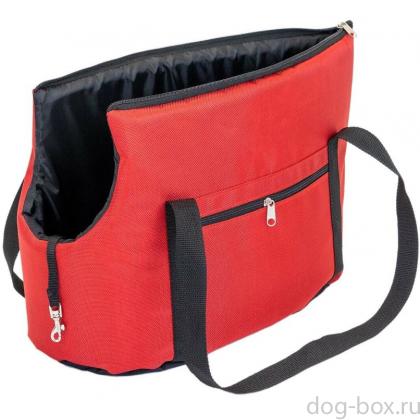 Сумка-переноска CITY №2 (Пекинес, Той-терьер), 49*23*30см, красная-0