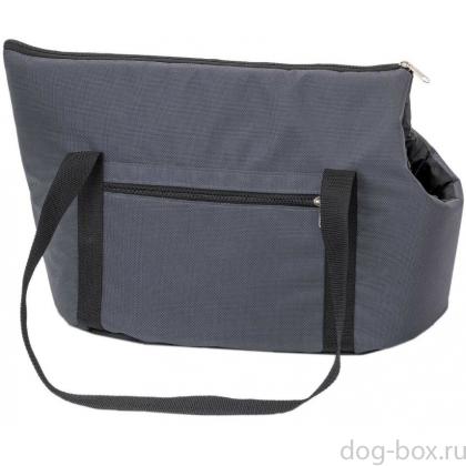 Сумка-переноска CITY №2 (Пекинес, Той-терьер), 49*23*30см, серая-0