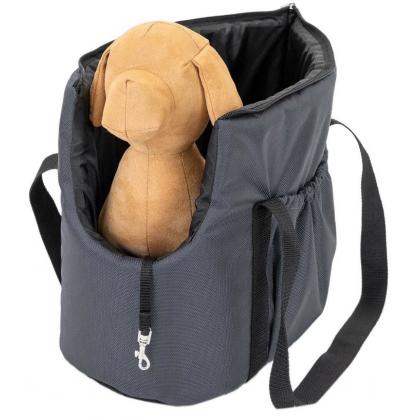 Сумка-переноска CITY №2 (Пекинес, Той-терьер), 49*23*30см, серая-1