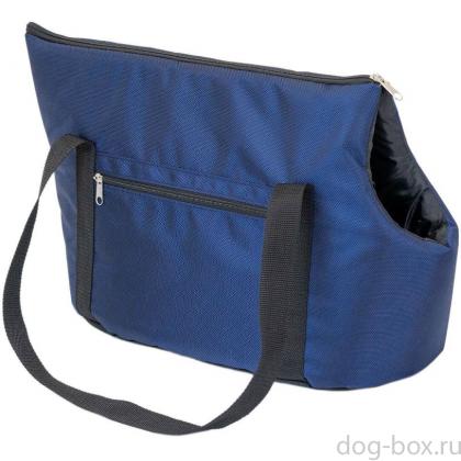 Сумка-переноска CITY №2 (Пекинес, Той-терьер), 49*23*30см, синяя-0