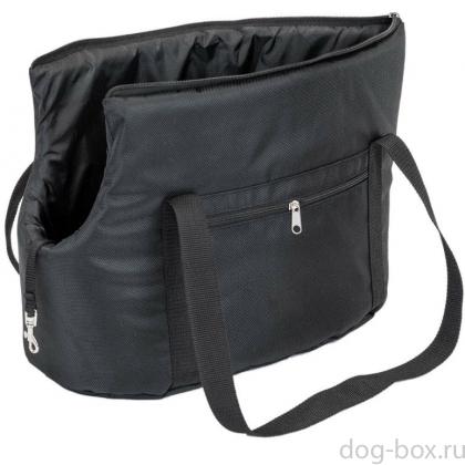 Сумка-переноска CITY №2 (Пекинес, Той-терьер), 49*23*30см, черная-0