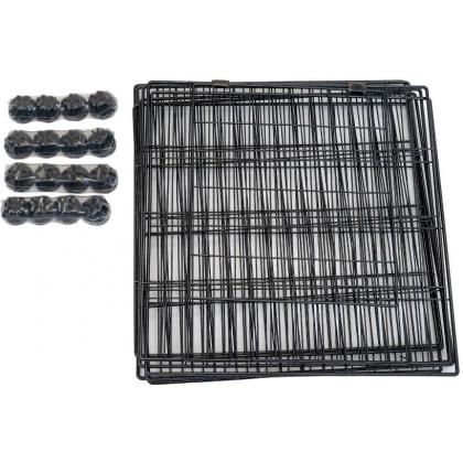 Вольер для животных МАНЕЖ 8 секций 35*35см, складной-разборный, черный-2