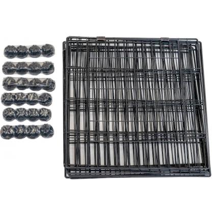 Вольер для животных МАНЕЖ 12 секций 35*35см, складной-разборный, черный-1