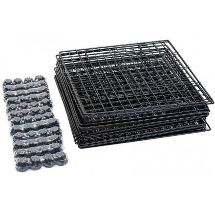 Вольер для животных МАНЕЖ 24 секции 35*35см, складной-разборный, черный-1