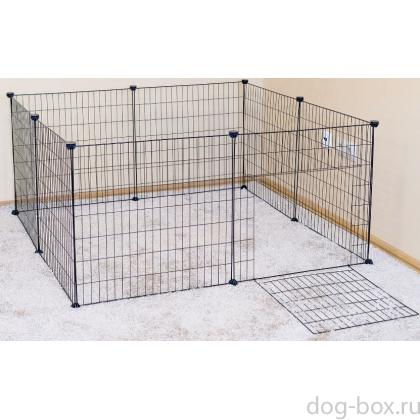 Вольер для животных МАНЕЖ 8 секций 60*60см, складной-разборный, черный-0