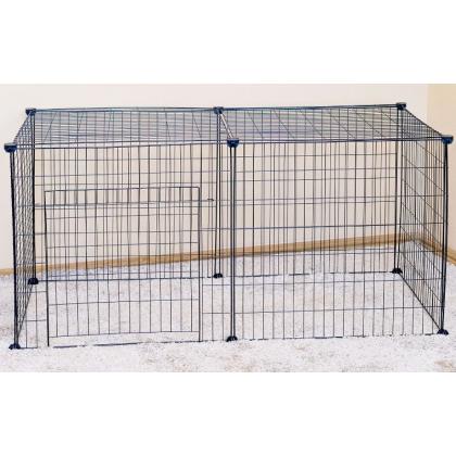 Вольер для животных МАНЕЖ 8 секций 60*60см, складной-разборный, черный-2