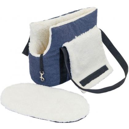 Сумка-переноска утеплённая WARM №1 с карманом 35*16*25см, синяя-2