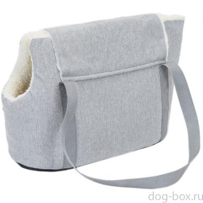 Сумка-переноска утеплённая WARM №1 с карманом 35*16*25см, серая-0