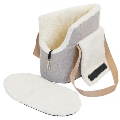 Сумка-переноска утеплённая WARM №1 с карманом 35*16*25см, бежевая-1