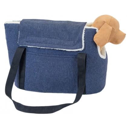 Сумка-переноска утеплённая WARM №1 с карманом 35*16*25см, синяя-1