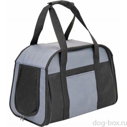 Сумка-переноска ЭНДЖИ с боковым карманом 42*25*h27см, нейлон, серая-0