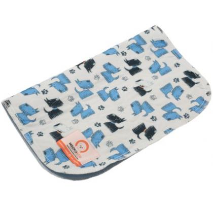 Многоразовая пеленка для собак, 70x80 см, рисунок с голубыми щенками-1