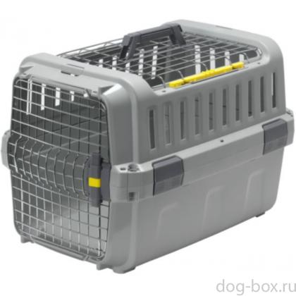 Переноска Odyssey Medium с металлической дверцей, 58,4*39,1*40,1см (до 10кг) оливковая-0