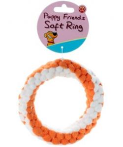 Мягкое флисовое кольцо для щенков (PUPPY FRIENDS SOFT RING) 13,5см