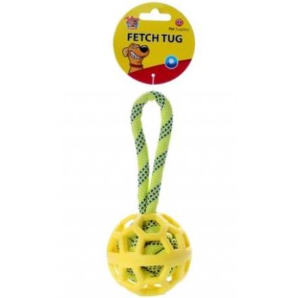 Ажурный мяч на веревке (FETCH TUG) 9*21см-2