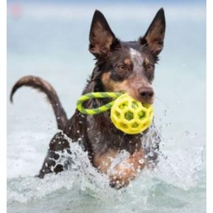 Ажурный мяч на веревке (FETCH TUG) 9*21см-1