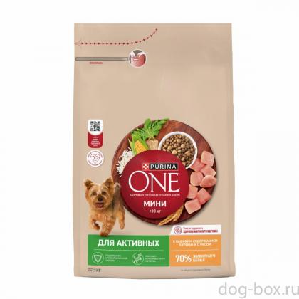 Корм для собак мелких пород с активным образом жизни, с высоким содержанием курицы и с рисом, 3кг Корм для собак мелких пород с активным образом жизни, с высоким содержанием курицы и с рисом, 3кг-0