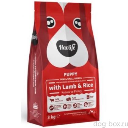 Корм для щенков карликовых и малых пород с ягненком и рисом 3 кг-0