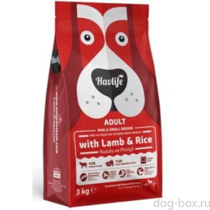 Корм для взрослых собак карликовых и малых пород с ягненком и рисом 3 кг-0