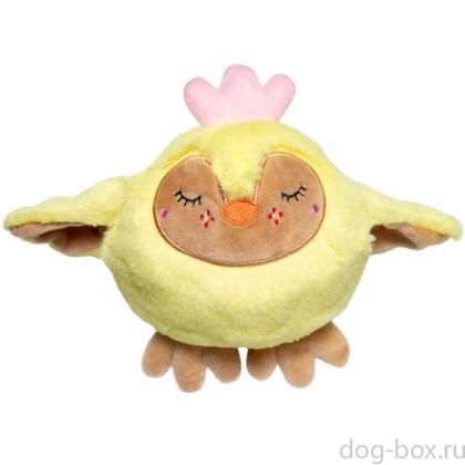Игрушка для собак мягкая "Спящий цыпленок", 17,5см-0