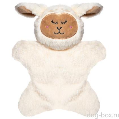 Игрушка для собак мягкая шуршащая "Спящий барашек", 21,5см-0