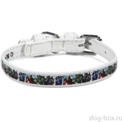 Ошейник кожаный Marvel Мстители, размер XS, 1,2*21-29см-0