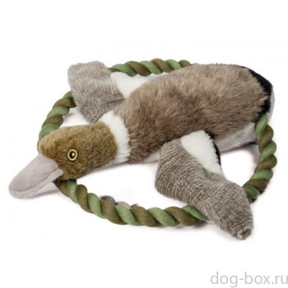 Игрушка "Дикая утка" с пищалкой, для собак, плюш, 28 см-0