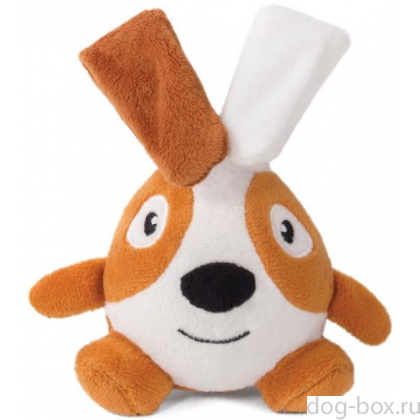 Игрушка "Кролик-ушастик" для собак, плюш, 15 см-0