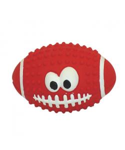 Игрушка "Мяч для регби" с пищалкой, для собак, латекс, 10 см