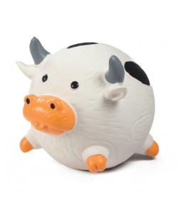 Игрушка "Коровка-мяч" с пищалкой, для собак, латекс, 8,5 см
