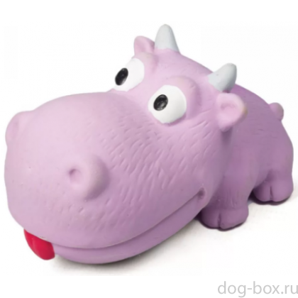 Игрушка "Теленок" с пищалкой, для собак, латекс, 9 см-0