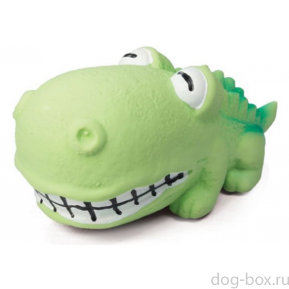 Игрушка "Зубастик" с пищалкой, для собак, латекс, 9,5 см-0