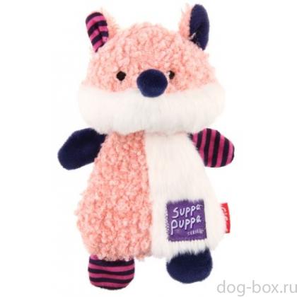 Игрушка для маленьких собак Лиса с пищалкой, серия SUPPA PUPPA (85006) 17,5см-0