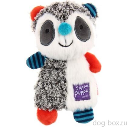 Игрушка для маленьких собак Енот с пищалкой, серия SUPPA PUPPA (85007) 17,5см-0