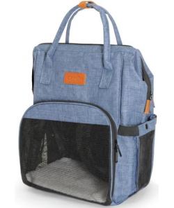 Рюкзак-переноска для животных "Pet" голубой 27*24*42см
