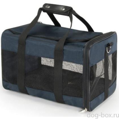 Сумка-переноска для животных, синяя, р-р M, 43x29x28см-0