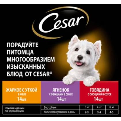 Набор паучей для собак, три вкуса (паучи "желе" 14шт*85г и паучи "ломтики в соусе" 28шт*85г)-1