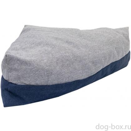 Дарэленд Подстилка угловая мягкая NAVY 3, 68*46*15см (рогожка, синтепух) серая-0