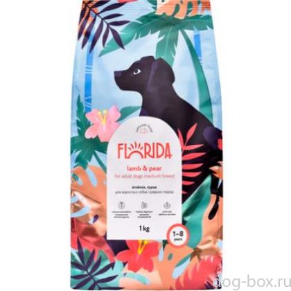 Сухой корм для взрослых собак средних пород с ягненком и грушей-0