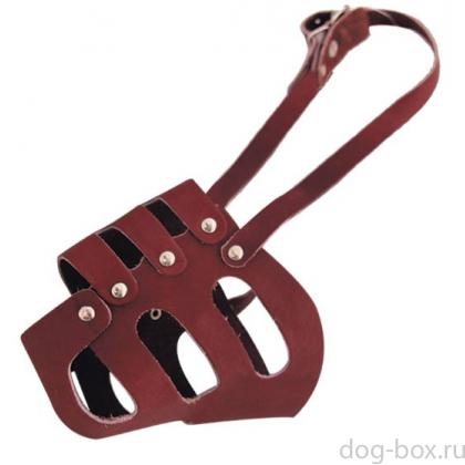 Намордник кожаный цельнокройный №4, 14*10*13см-0